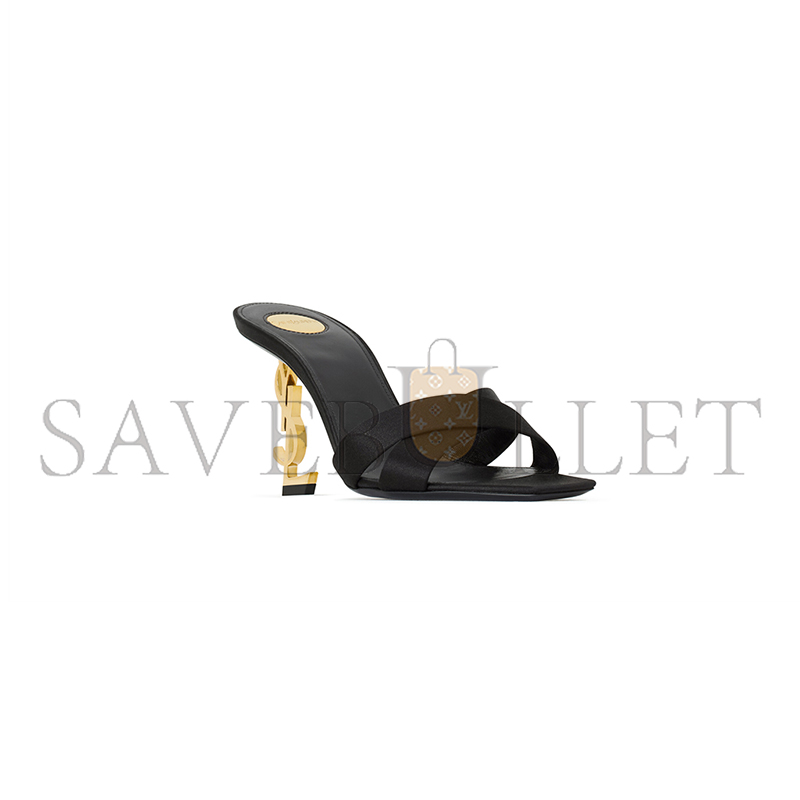 YSL OPYUM MULES IN SATIN CREPE 8189319QAB11000